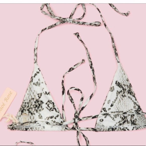 CHLOE ROSE bikini top snake print size small - Picture 6 of 7